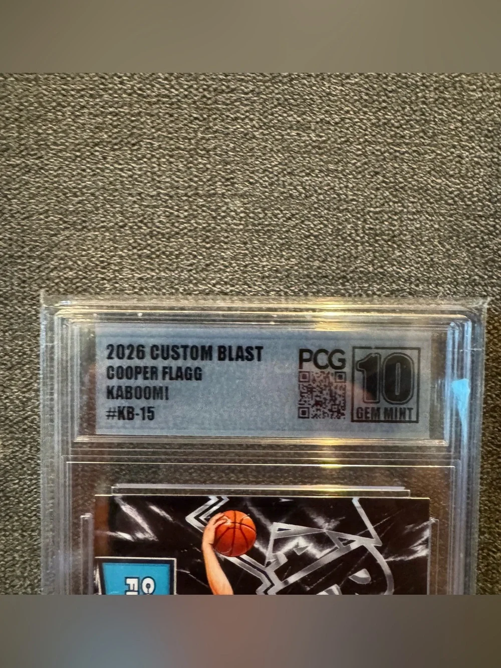 Cooper Flagg 2026 Custom Blast Kaboomi #KB-15 PCG 10 Gem Mint